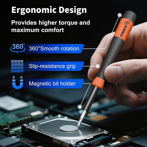 64-in-1 Magnetic Micro Screwdriver Set, Precision Hand Tool Kit With Torx Bits, Compact Repair Set For Electronics, Gadgets & More
